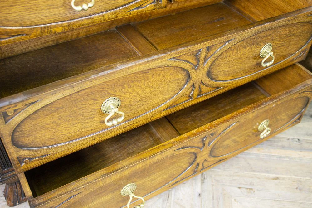 1920s Jacobean Revival Oak Bedroom Suite - Image 12