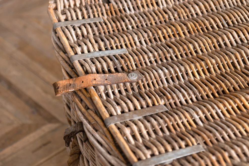 Vintage 1930's Wicker Laundry Basket - Image 10