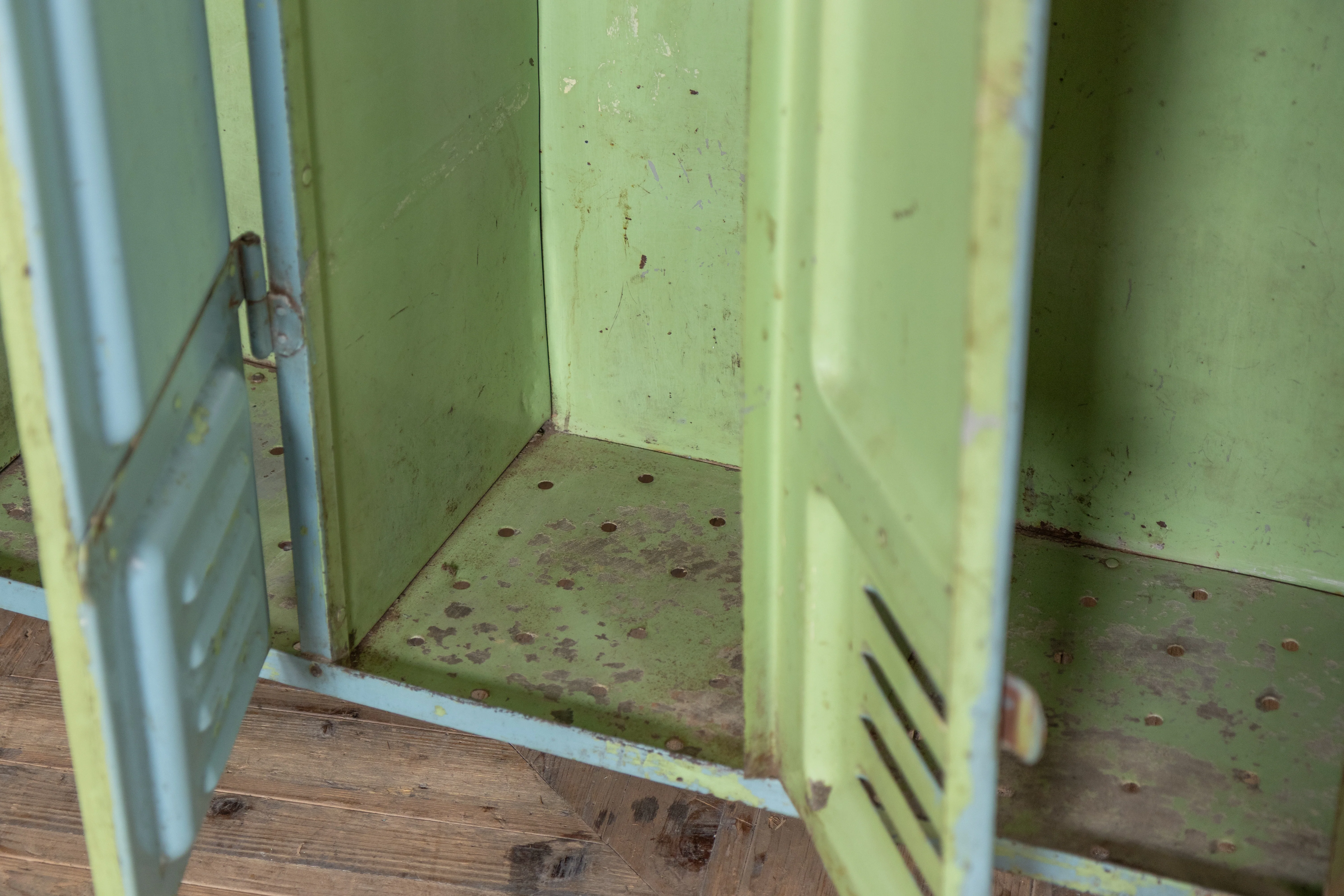 1940's Four Door Metal Locker - Image 7
