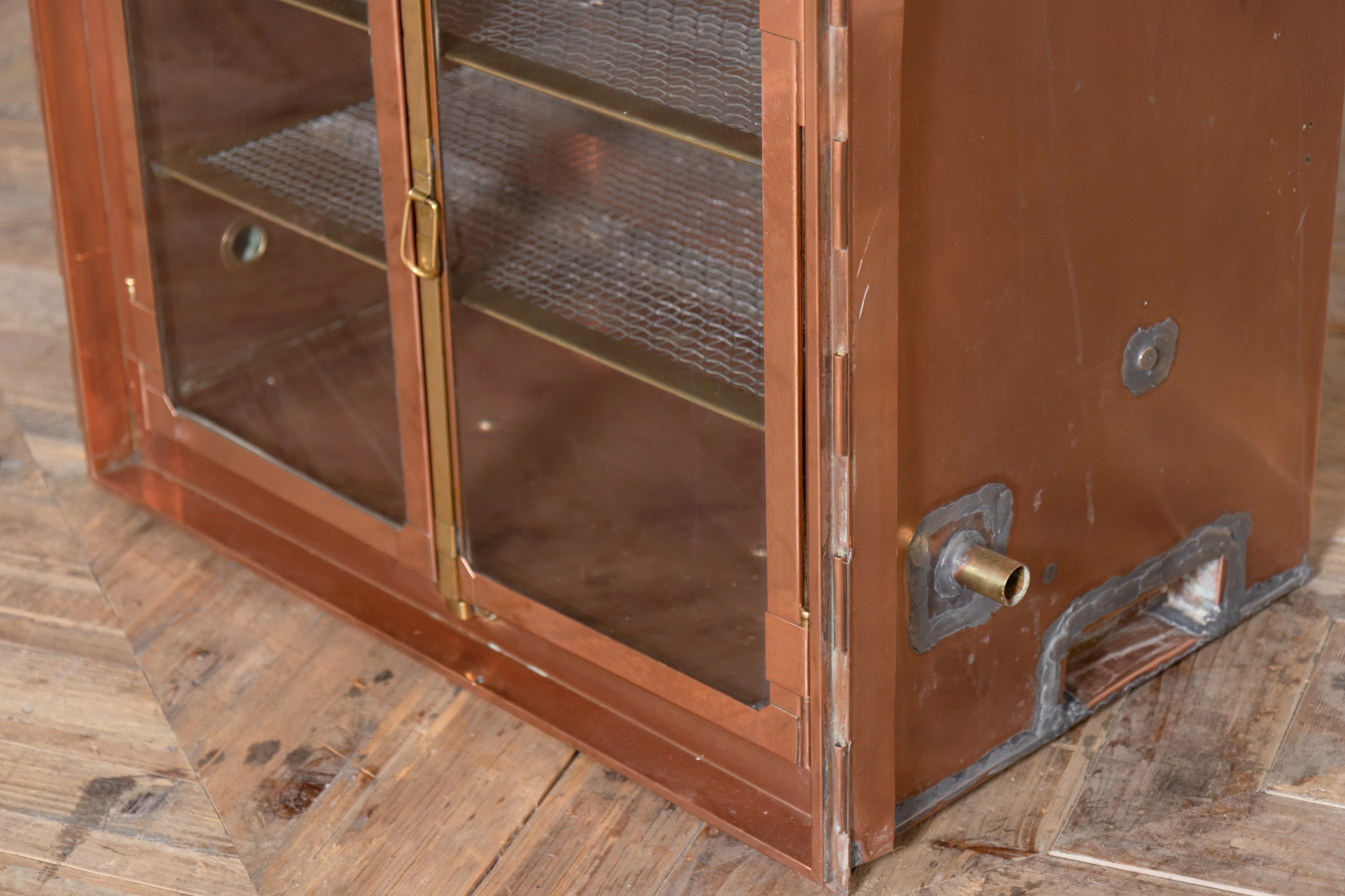Vintage 1950's Copper Storage Cabinet - Image 6