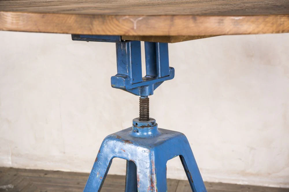 Blue Industrial Bar Table - Image 4