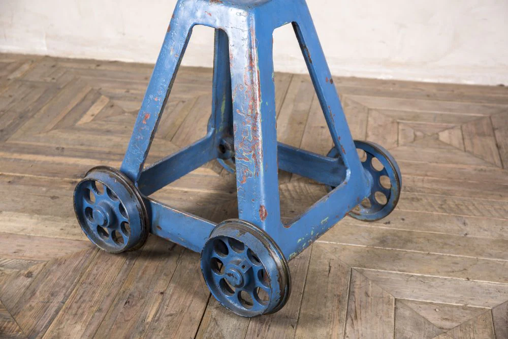 Blue Industrial Bar Table - Image 6