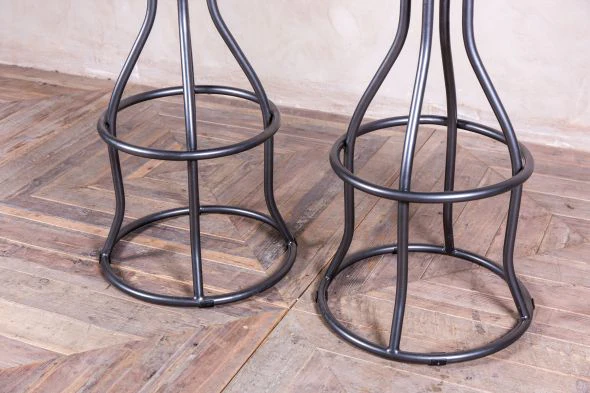Fulham Height-Adjustable Leather Stool - Image 5