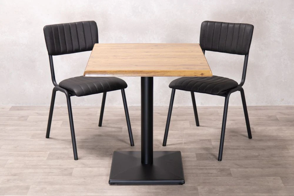 Aged Pine Cafe Table - Image 7
