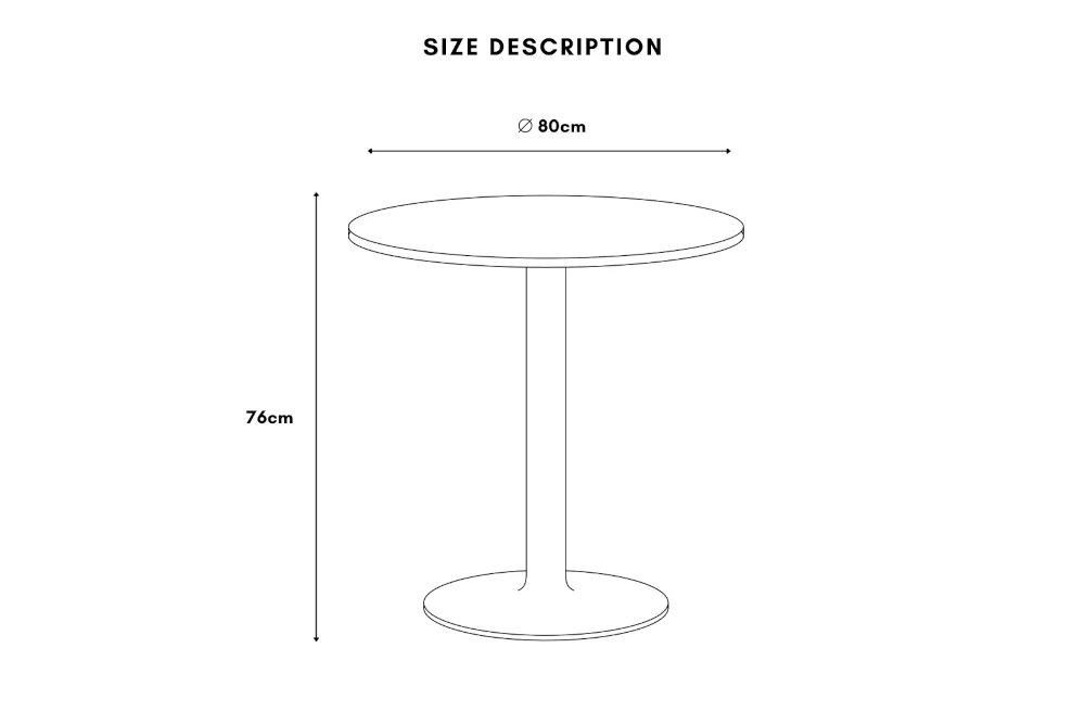 Aged Pine Round Café Table - Image 13