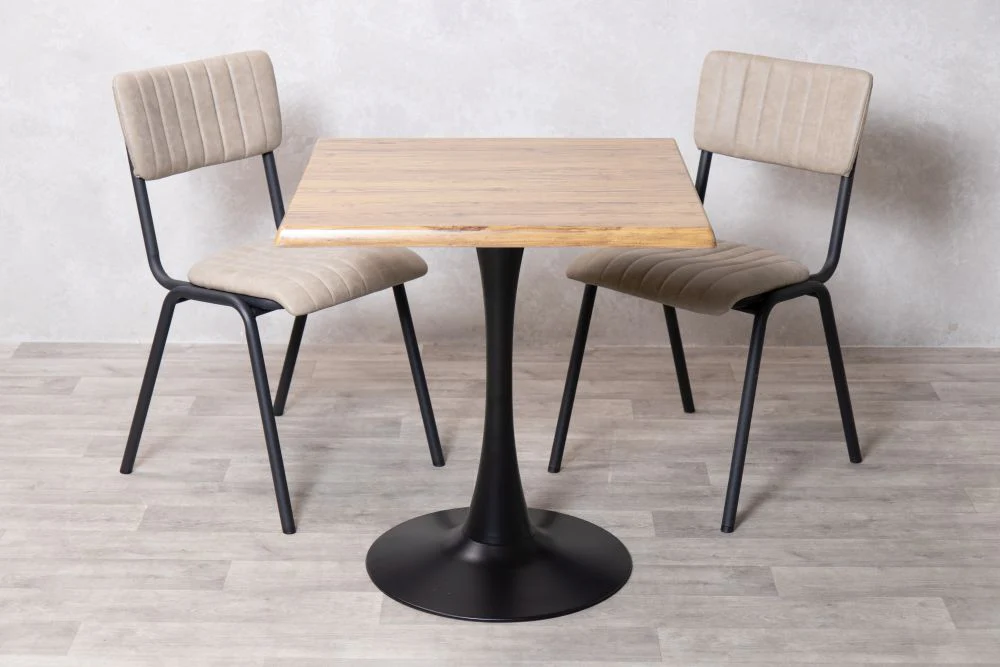 Aged Pine Top Indoor Café Table Set - Image 33