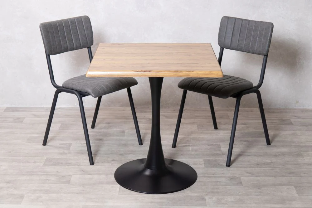 Aged Pine Top Indoor Café Table Set - Image 34