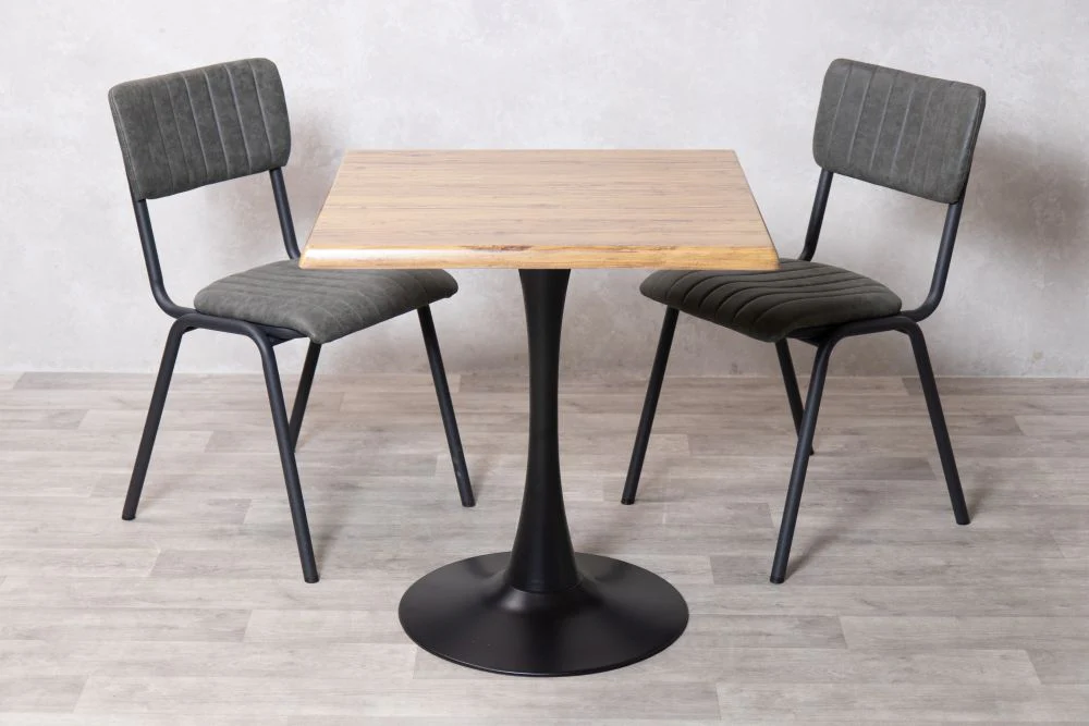 Aged Pine Top Indoor Café Table Set - Image 36