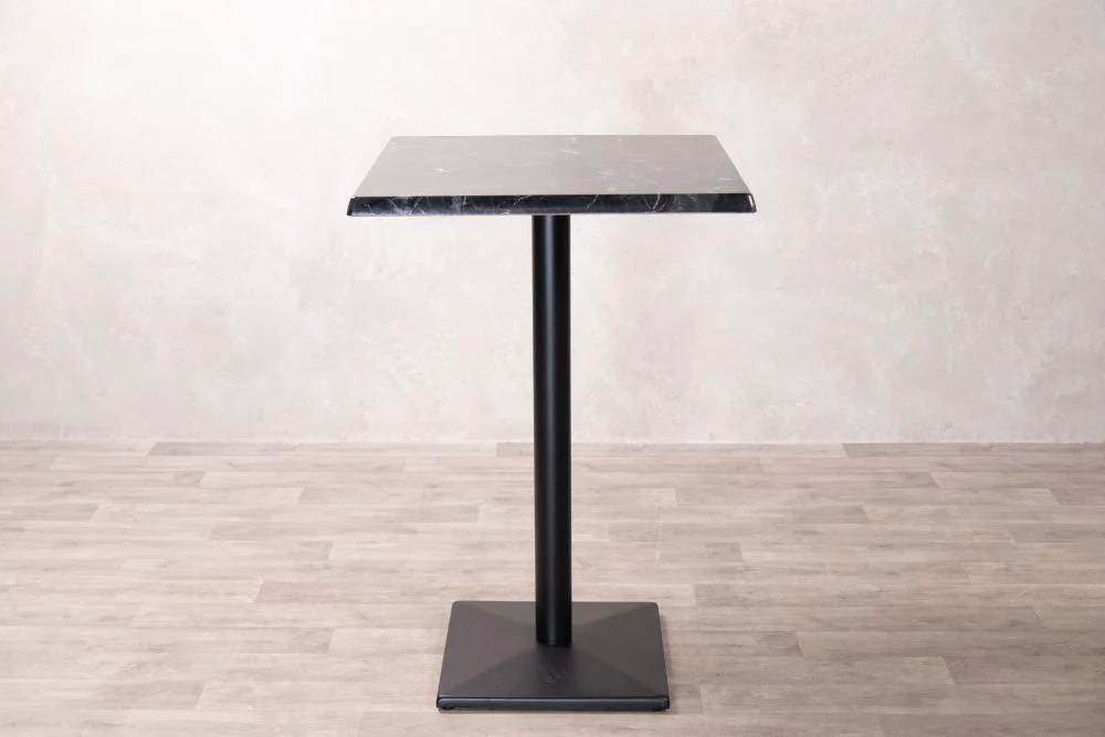 Alcantara Black Café Bar Table - Image 4