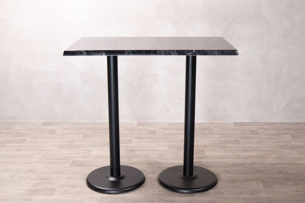 Alcantara Black Café Bar Table - Image 7