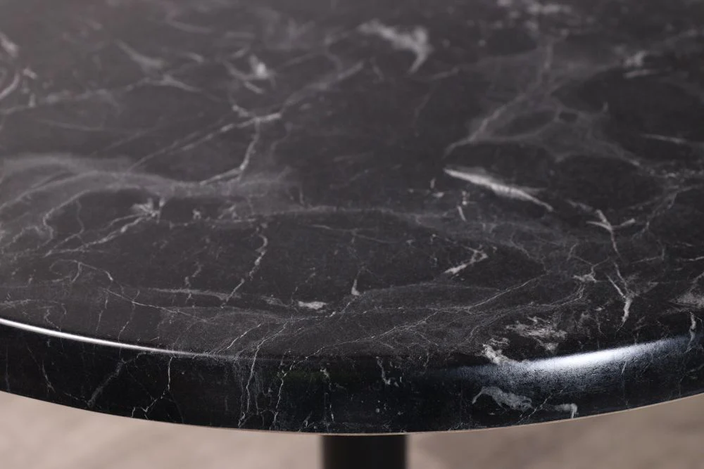 Alcantara Black Top Indoor Café Table Set - Image 22