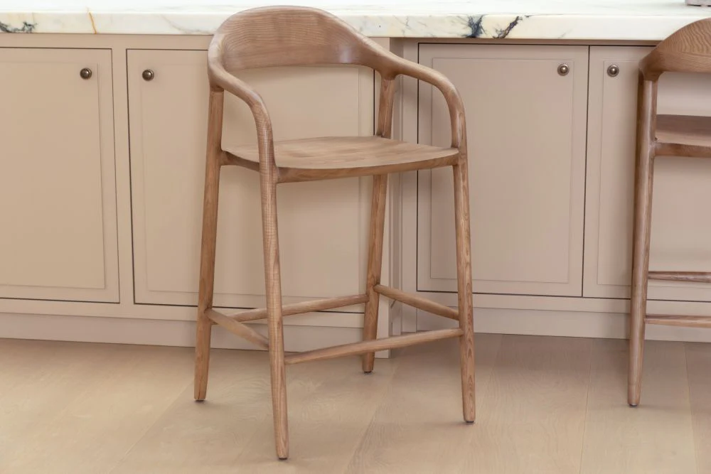 Alder Scandi Style Bar Stool - Image 23