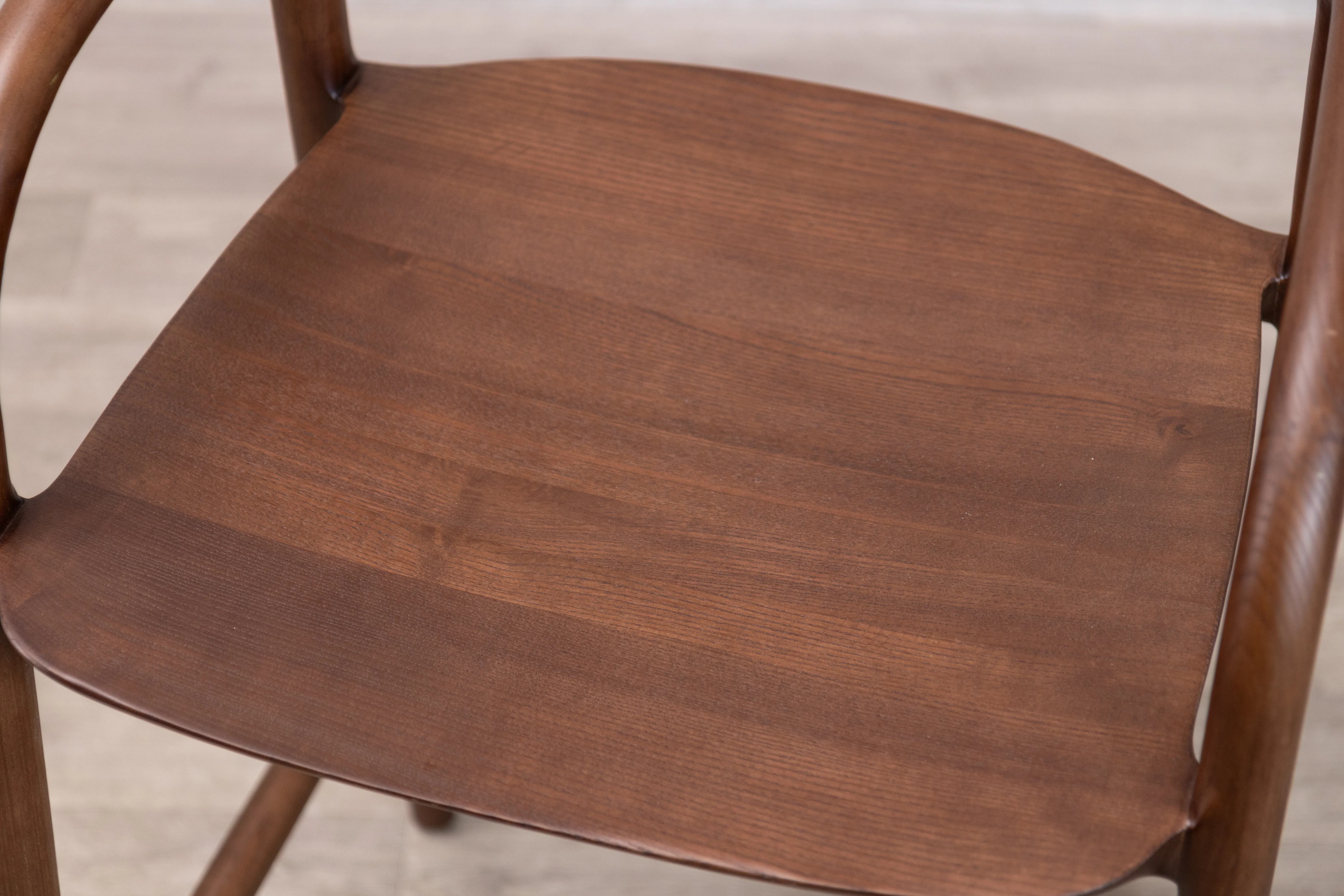 Alder Scandi Style Bar Stool in Walnut - SECONDS ITEM - Image 2