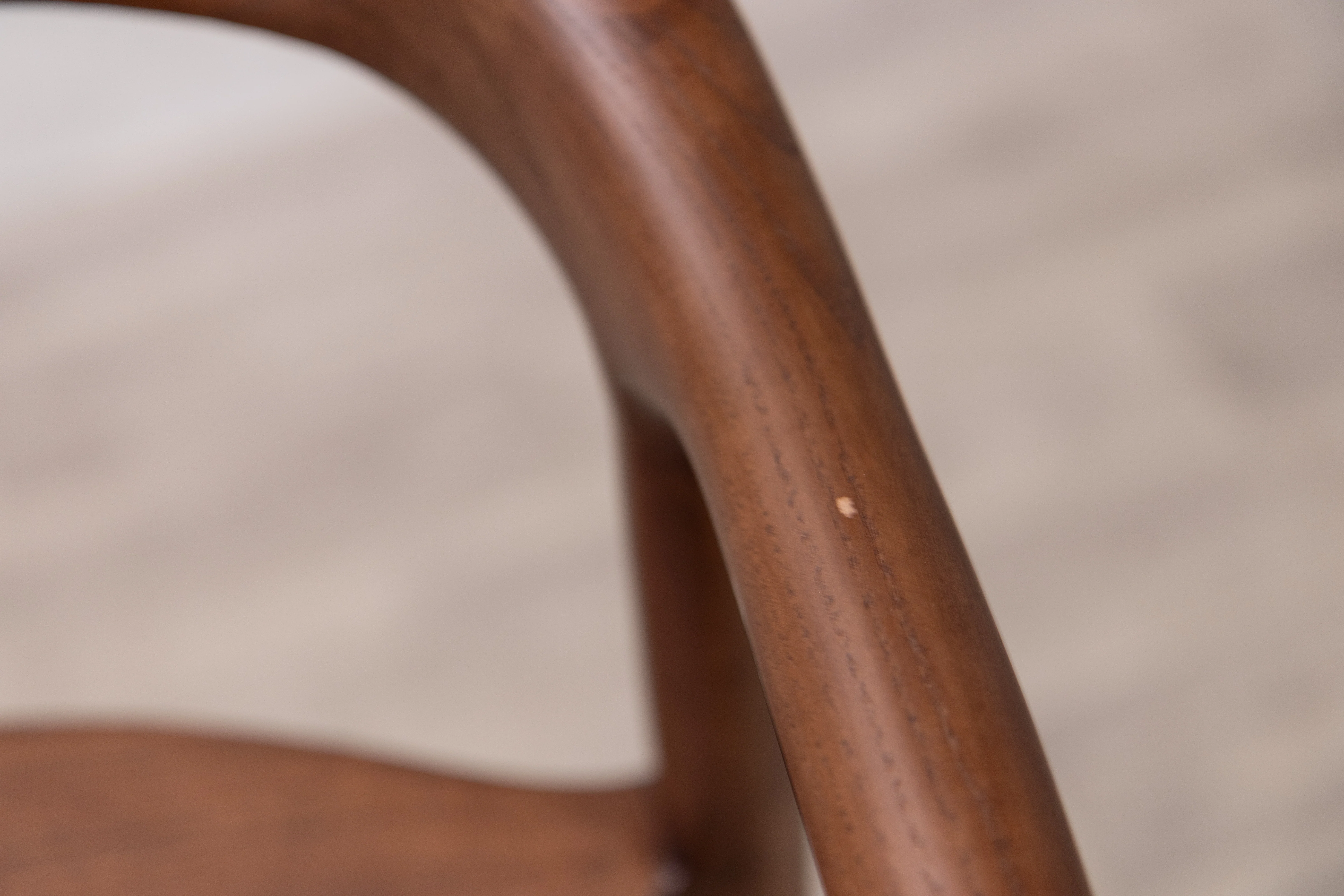Alder Scandi Style Bar Stool in Walnut - SECONDS ITEM - Image 3