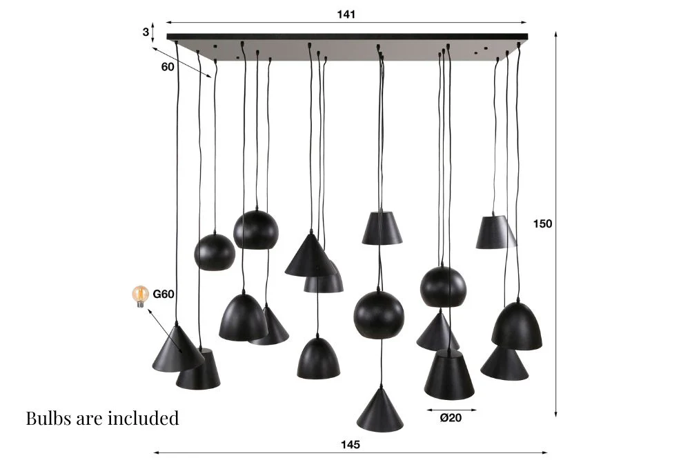 Alexa 18 String Pendant Light - Image 6