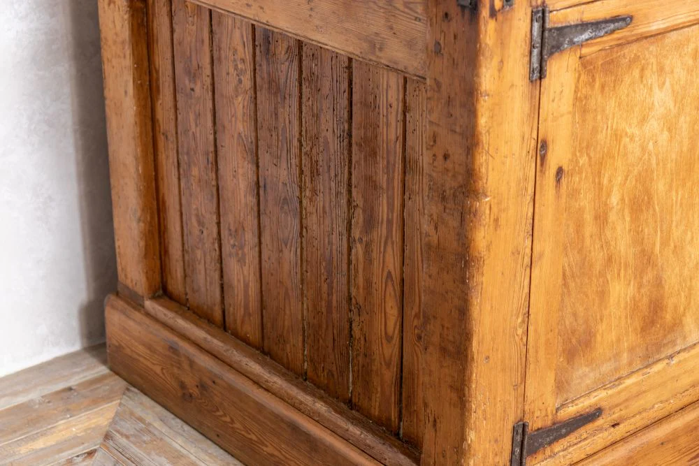 Antique Pine Bakers Table Kitchen Island - Image 8