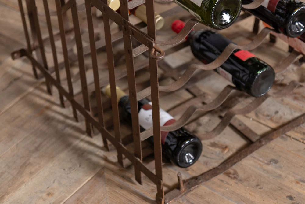 Antique French Wrought Iron Wine Rack - Image 16