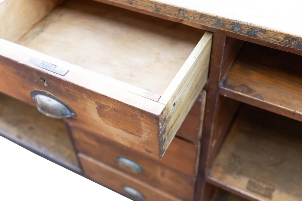 1920s Extra Large Haberdashery Counter - Image 8