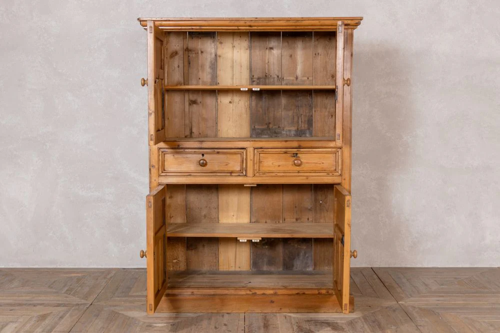 Antique Pine Housekeepers Cupboard - Image 3