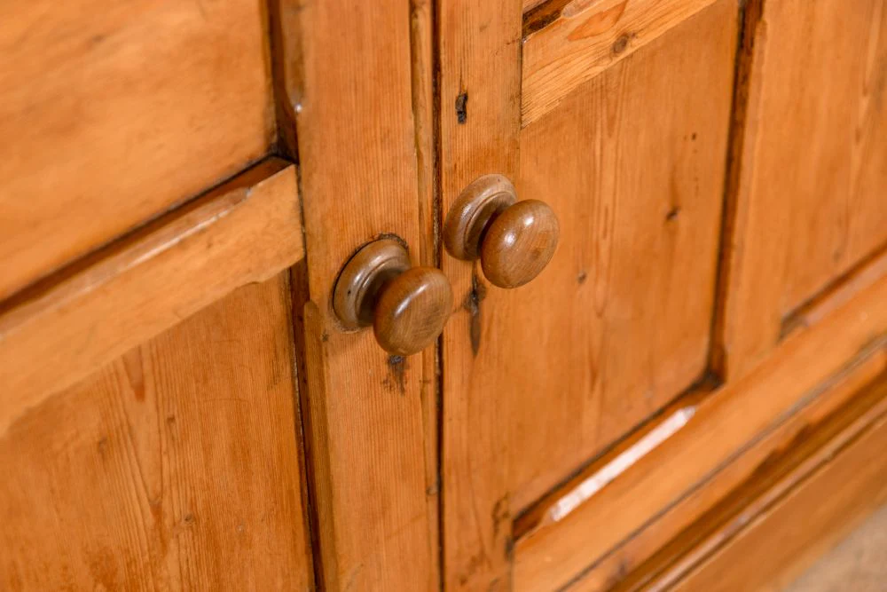 Antique Pine Housekeepers Cupboard - Image 5
