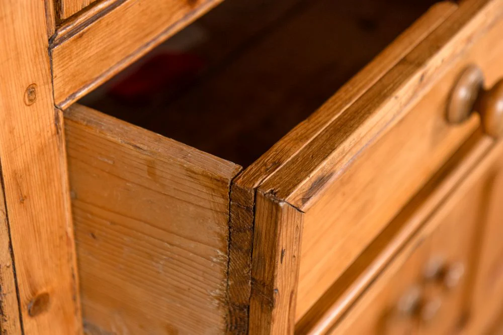 Antique Pine Housekeepers Cupboard - Image 9