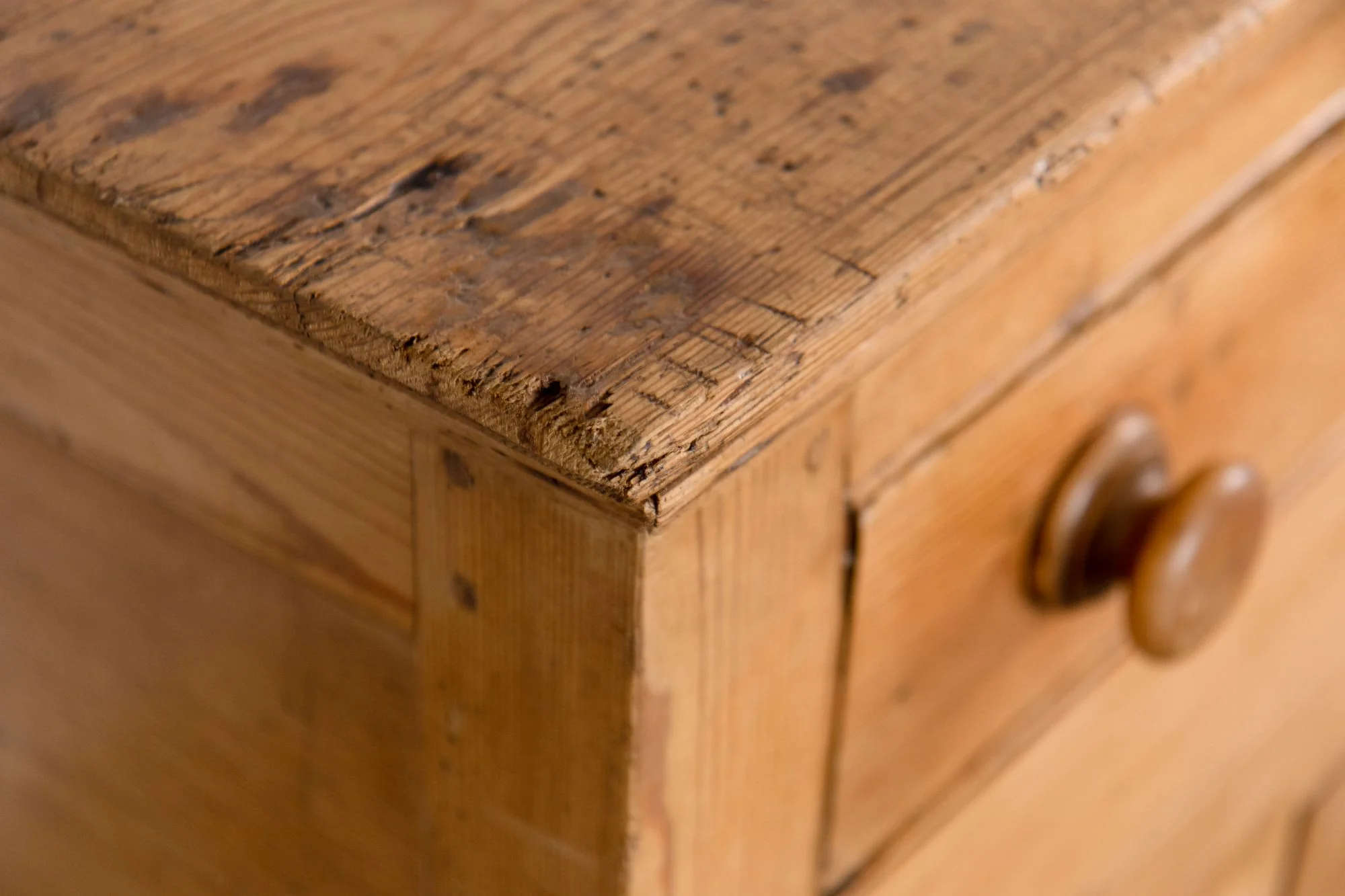 Antique Pine Kitchen Cupboard - Image 12