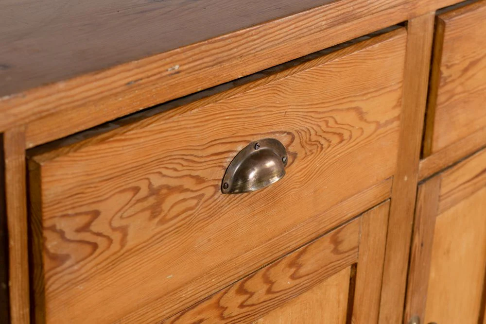Antique Pine Pantry Cupboard - Image 10