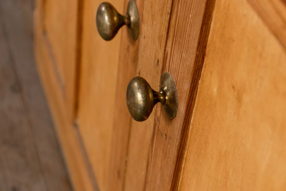 Antique Pine Pantry Cupboard - Image 8