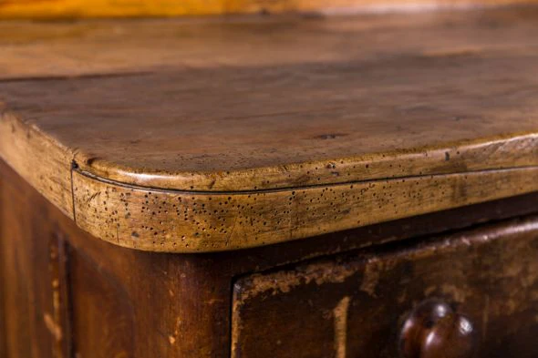 Pine and Sycamore Antique Sideboard - Image 5