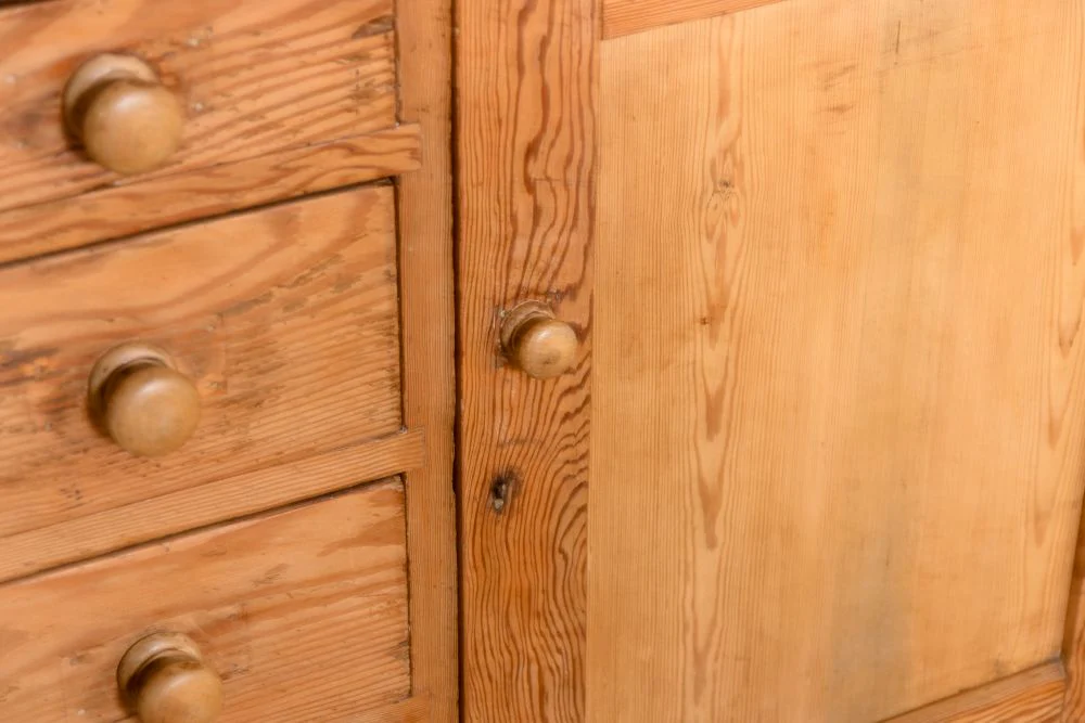 Antique Victorian Pitch Pine Sideboard - Image 4