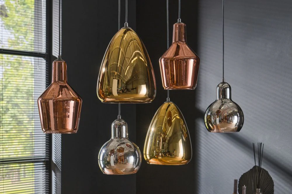 Arabella Mixed Colour Hanging Pendant Light - Image 2