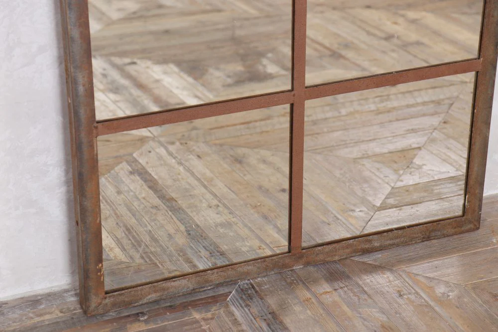 Vintage Cast Iron Arched Mirrors - Image 3