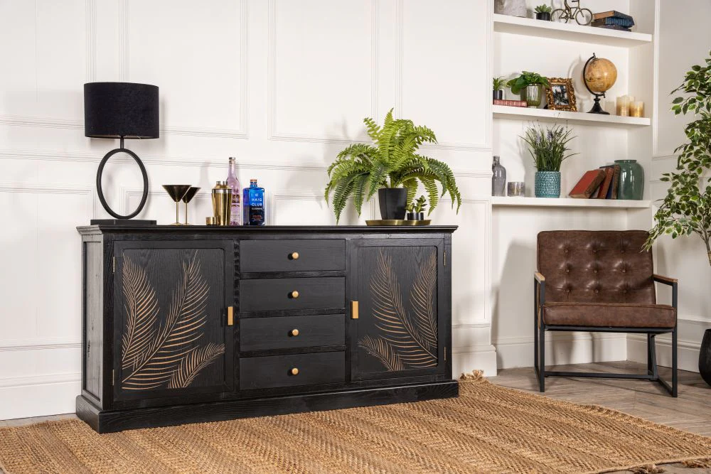 Arizona Sideboard with Leaf Design