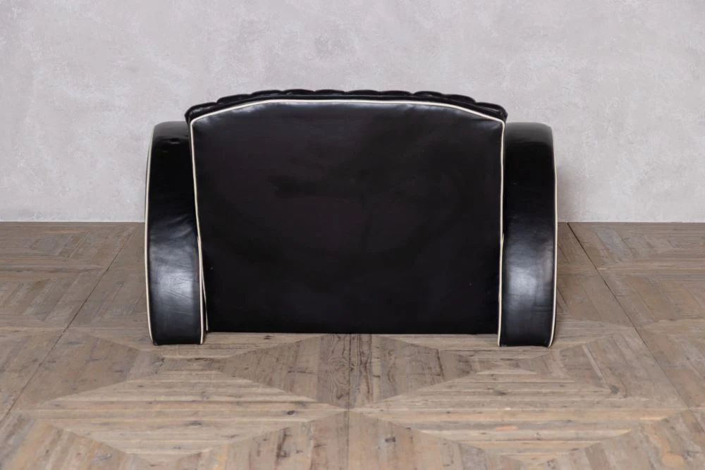 Art Deco Leather Seven Piece Suite - Image 4