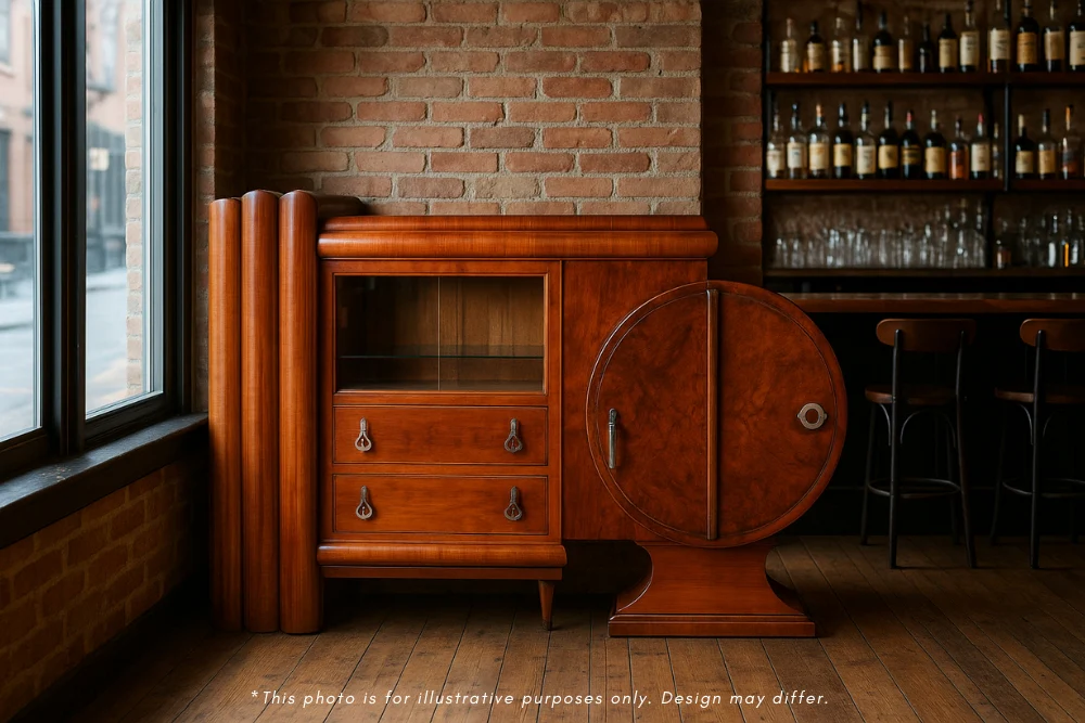 Asymmetric Art Deco Sideboard - Image 2