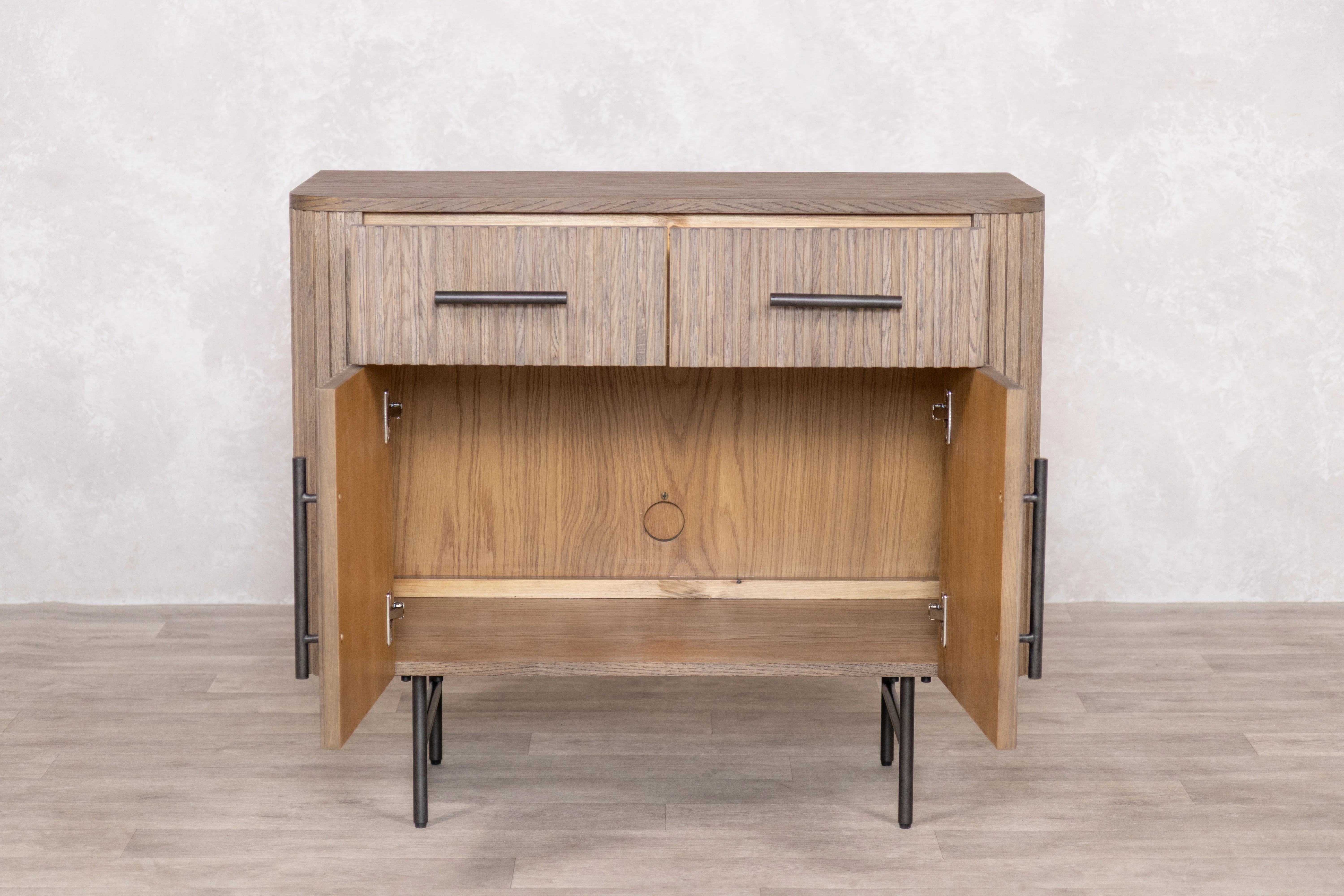 Ashfield Ribbed 2 Door Sideboard with Drawers - Image 11