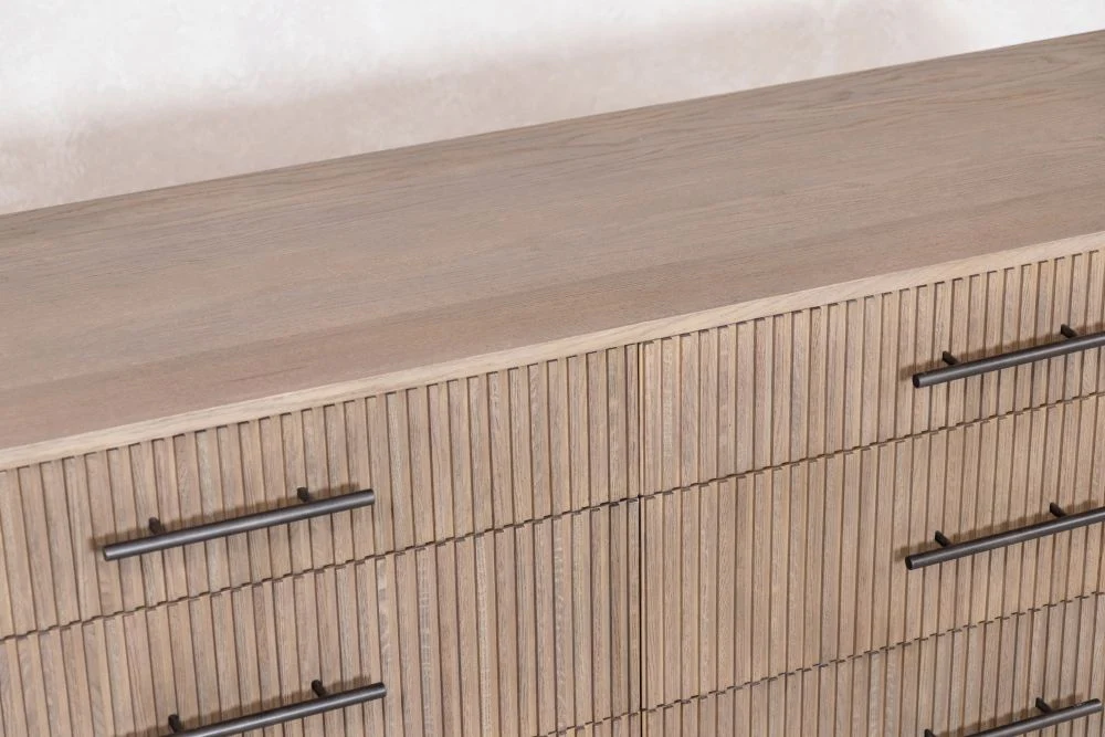 Ashfield Ribbed Six Drawer Dresser - Image 20