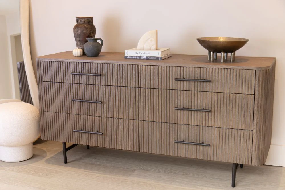 Ashfield Ribbed Six Drawer Dresser - Image 22