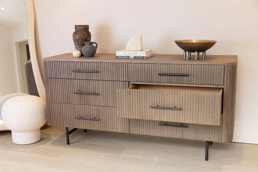 Ashfield Ribbed Six Drawer Dresser - Image 23