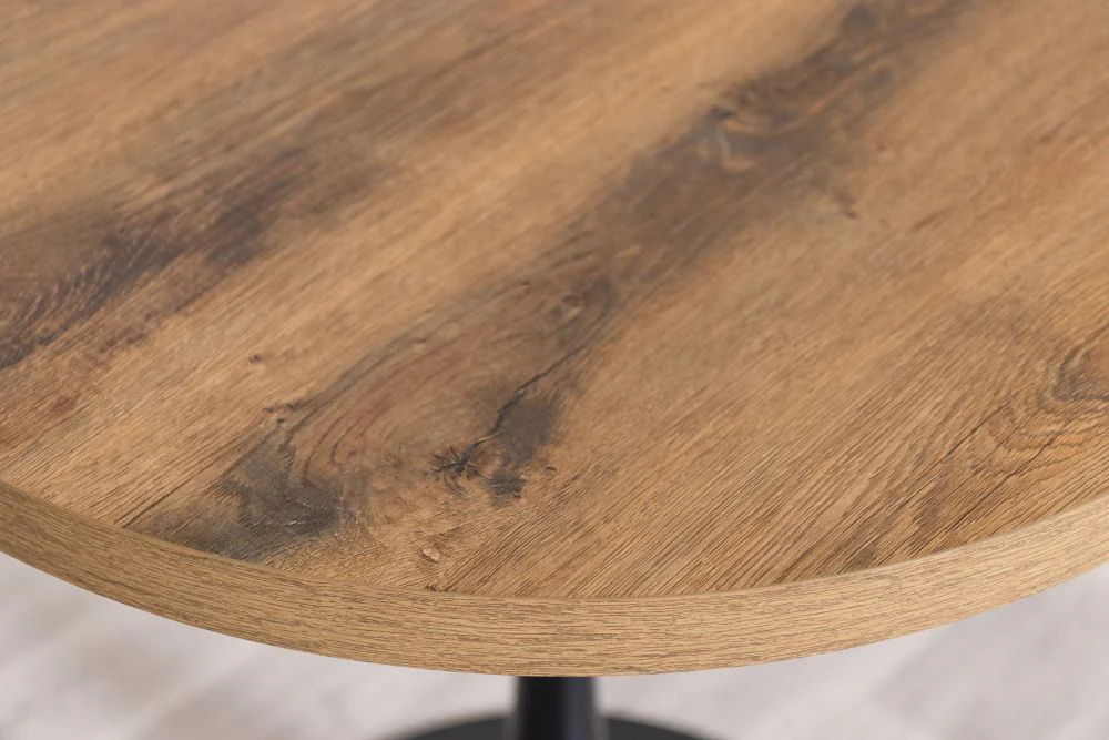 Ashford Round Country Oak Top Cafe Table - Image 2