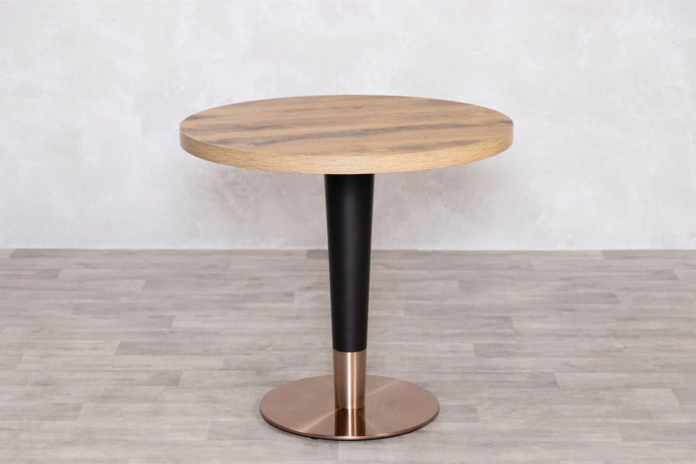 Ashford Round Country Oak Top Cafe Table - Image 21
