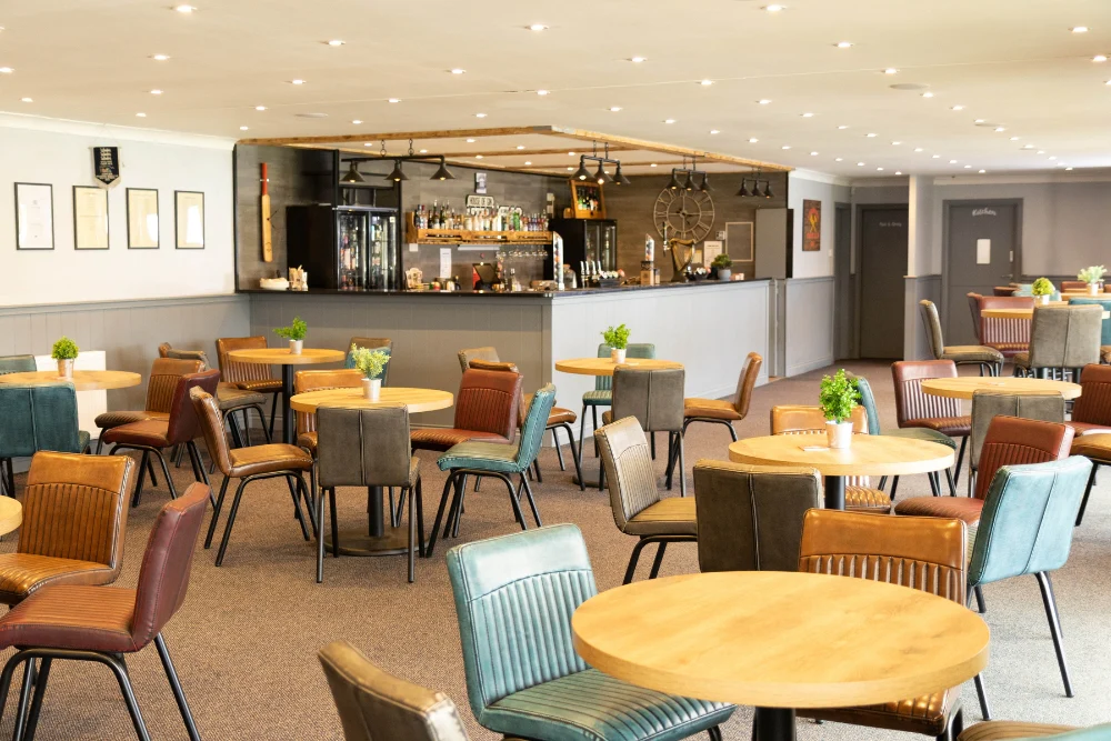 Ashford Round Country Oak Top Cafe Table - Image 35