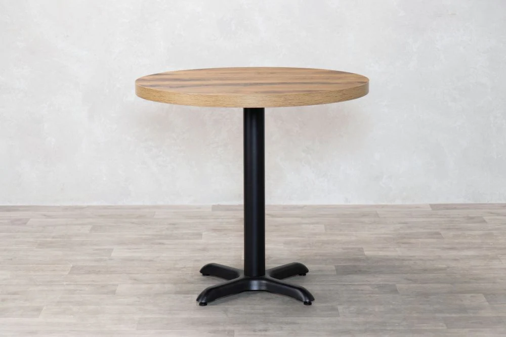 Ashford Round Country Oak Top Cafe Table - Image 7