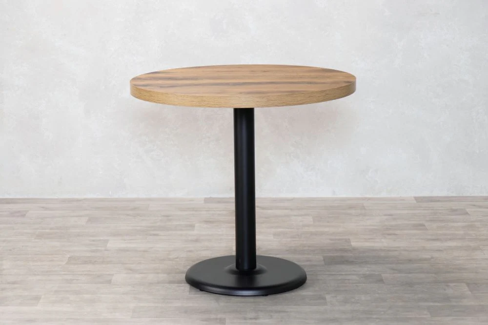 Ashford Round Country Oak Top Cafe Table - Image 9