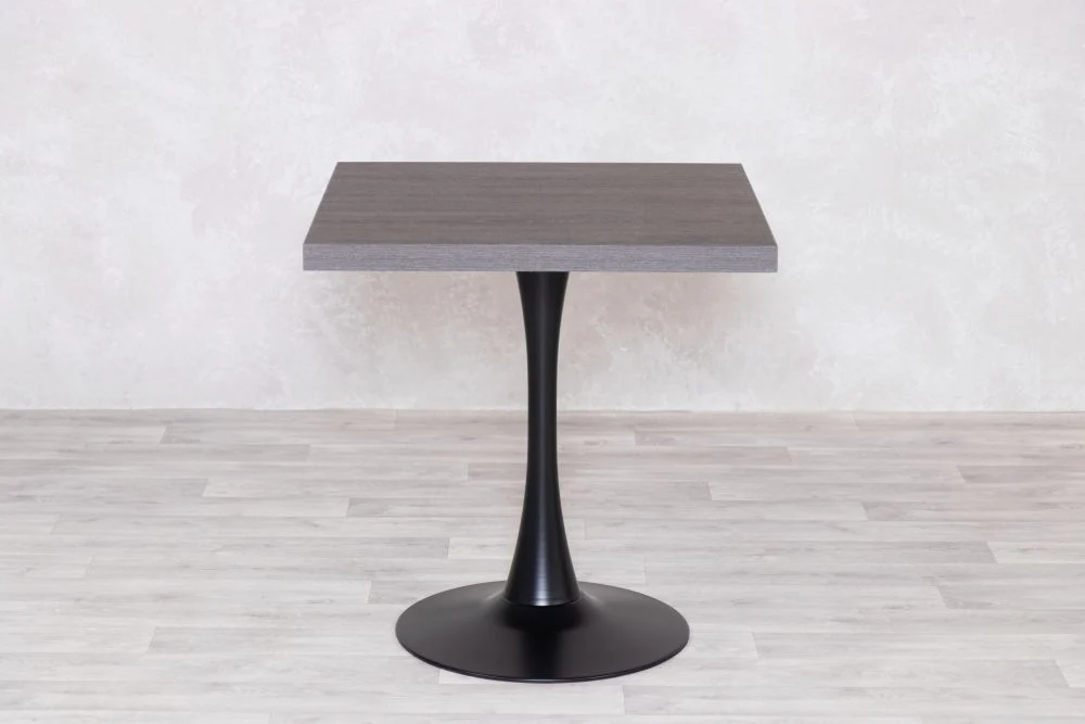 Ashford Square Grey Oak Top Cafe Table - Image 10