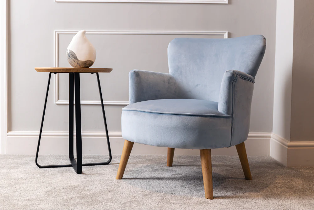 Aston Velvet Accent Chair - Image 2