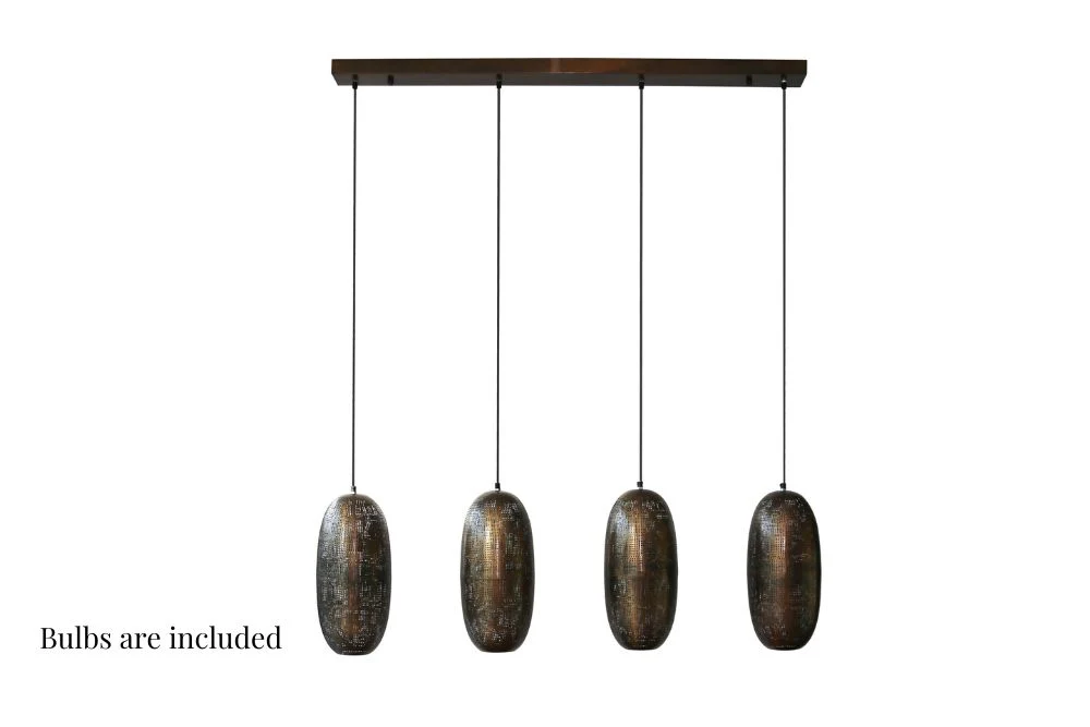Athena Antique Bronze 4 String Pendant Light - Image 5