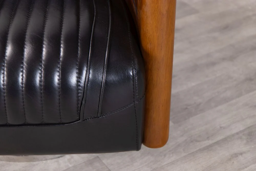 Belfast Leather Swivel Chair - Image 37