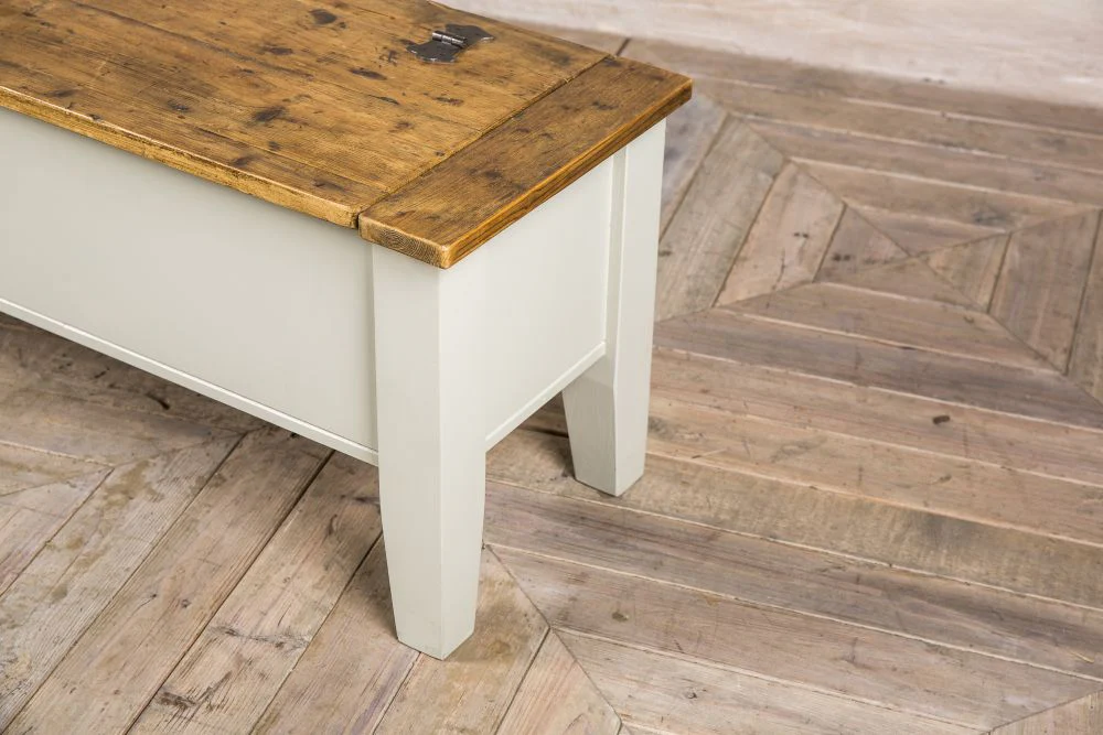 Bespoke Pine Bench with Storage - Image 3