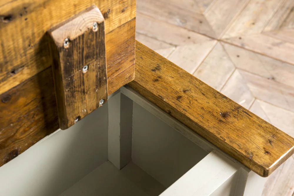 Bespoke Pine Bench with Storage - Image 4